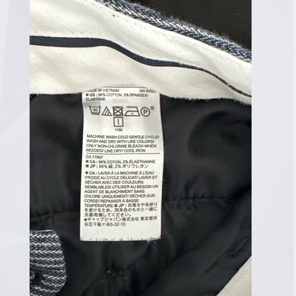 Banana Republic Avery Striped Ankle Pinstripe Pants Sz 4 Career Office Siren - Picture 8 of 8